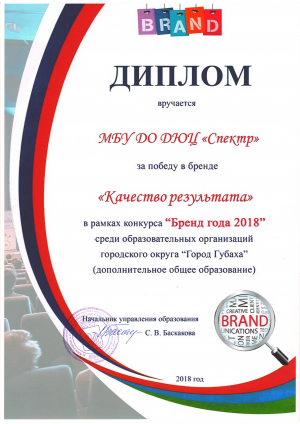 Конкурс &quot;Бренд года 2018&quot;
